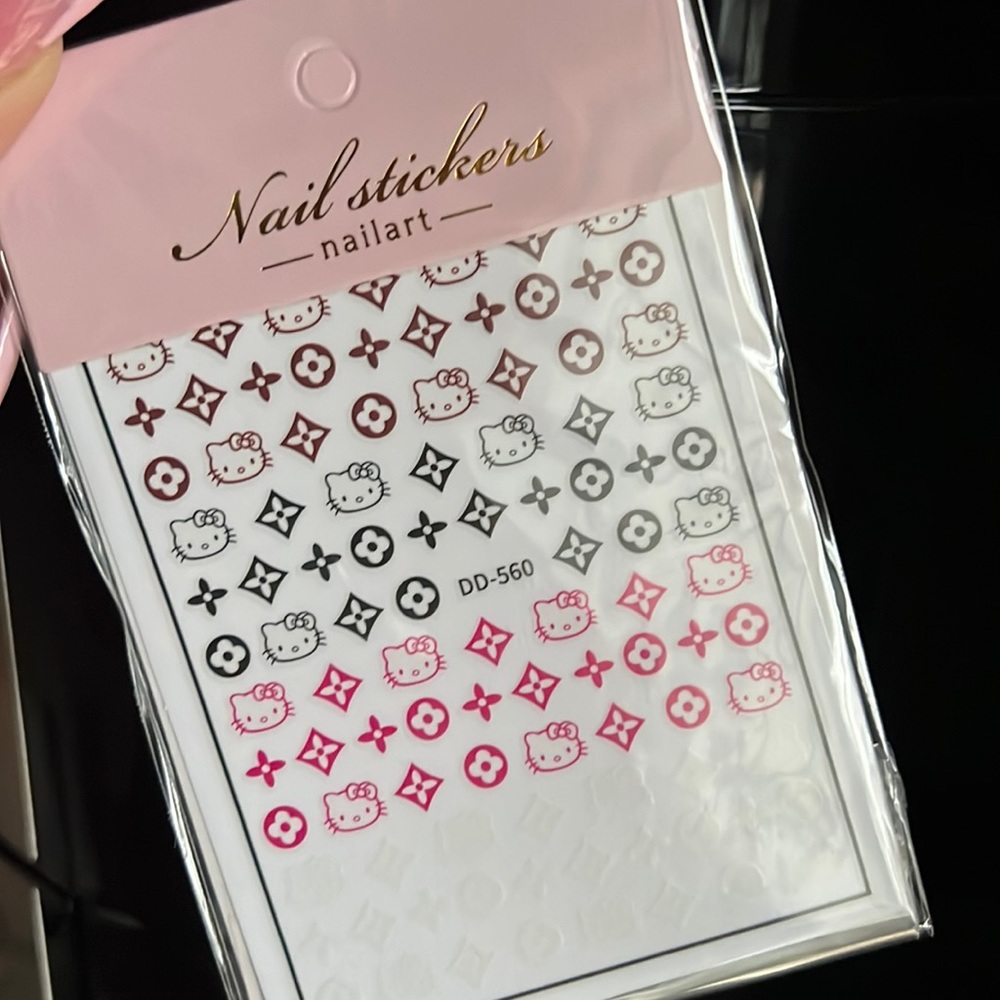 HELLO KITTY NAIL STICKERS